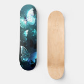 Mint Night Butterflies Persoonlijk Skateboard (Voorkant)