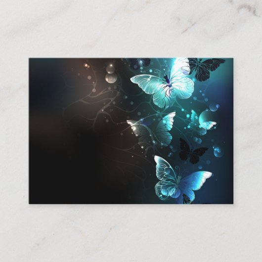 Mint Night Butterflies Plaatskaartje (Voorkant)