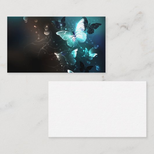 Mint Night Butterflies Plaatskaartje (Voorkant / Achterkant)