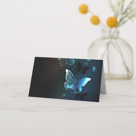Mint Night Butterflies Plaatskaartje (Voorkant)