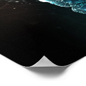 Mint Night Butterflies Poster (Hoek)