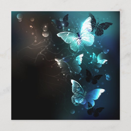 Mint Night Butterflies Programmakaart (Voorkant)