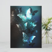 Mint Night Butterflies Programmakaart (Staand voorkant)