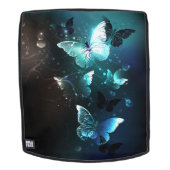 Mint Night Butterflies Rugtassen (Verwijderbaar gezicht)