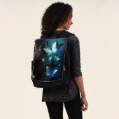 Mint Night Butterflies Rugtassen (Gedragen)