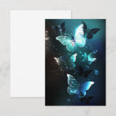 Mint Night Butterflies Save The Date (Voorkant / Achterkant)