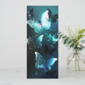 Mint Night Butterflies Save The Date (Staand voorkant)