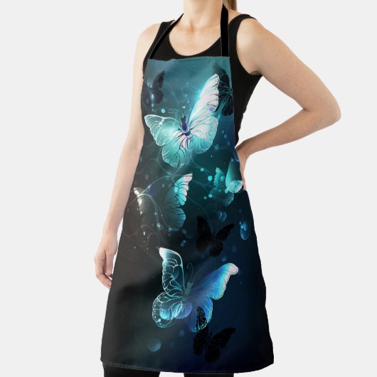 Mint Night Butterflies Schort (Insitu)