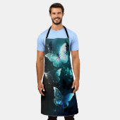 Mint Night Butterflies Schort (Gedragen)