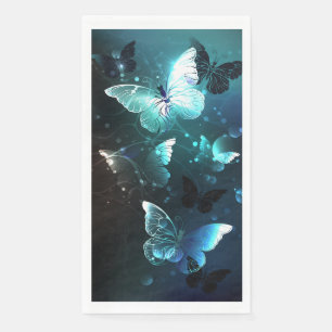 Mint Night Butterflies Servet