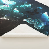 Mint Night Butterflies Sherpa Deken (3/4)