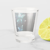 Mint Night Butterflies Shot Glas (Achterkant)
