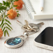 Mint Night Butterflies Sleutelhanger (Zijkant)