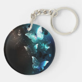 Mint Night Butterflies Sleutelhanger (Achterkant)