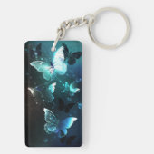 Mint Night Butterflies Sleutelhanger (achterkant)