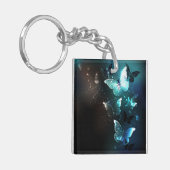 Mint Night Butterflies Sleutelhanger (Voorkant Links)