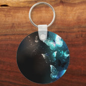 Mint Night Butterflies Sleutelhanger (Voorkant)