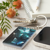 Mint Night Butterflies Sleutelhanger (Voorkant Rechts)