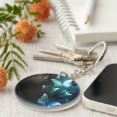 Mint Night Butterflies Sleutelhanger (Voorkant Rechts)