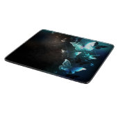 Mint Night Butterflies Snijplank (Hoek)