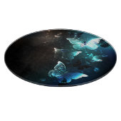 Mint Night Butterflies Snijplank (Hoek)