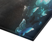 Mint Night Butterflies Snijplank (Hoek)