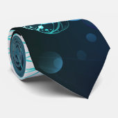 Mint Night Butterflies Stropdas (Opgerold)