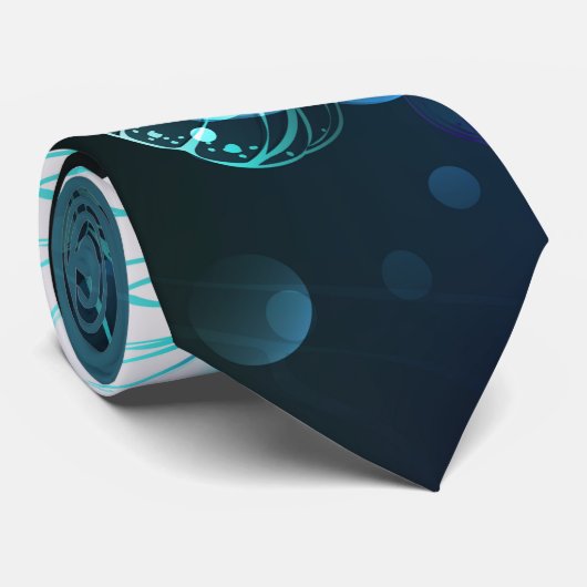 Mint Night Butterflies Stropdas (Opgerold)