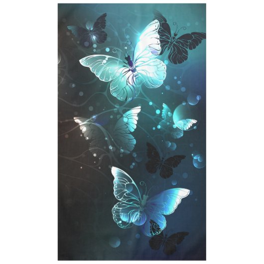 Mint Night Butterflies Tafelkleed (Voorkant)