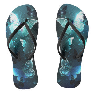 Mint Night Butterflies Teenslippers