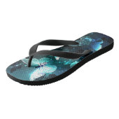 Mint Night Butterflies Teenslippers (Schuin)