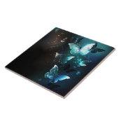 Mint Night Butterflies Tegeltje (Zijkant)