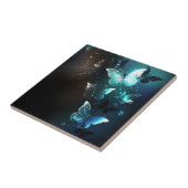 Mint Night Butterflies Tegeltje (Zijkant)