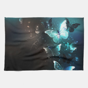 Mint Night Butterflies Theedoek