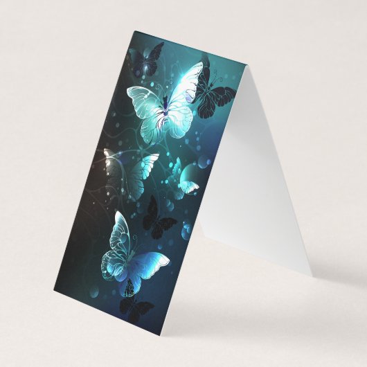 Mint Night Butterflies Visitekaartje (Voorkant)