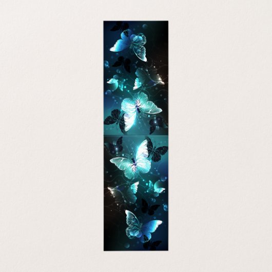 Mint Night Butterflies Visitekaartje (Buitenkant ongevouwen)