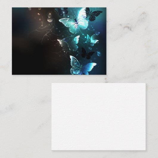 Mint Night Butterflies Visitekaartje (Voorkant / Achterkant)