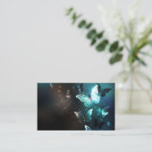 Mint Night Butterflies Visitekaartje (Staand voorkant)