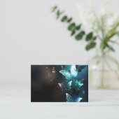 Mint Night Butterflies Visitekaartje (Staand voorkant)