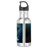 Mint Night Butterflies Waterfles (Achterkant)