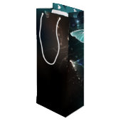 Mint Night Butterflies Wijn Cadeautas (Achterkant Gekanteld)