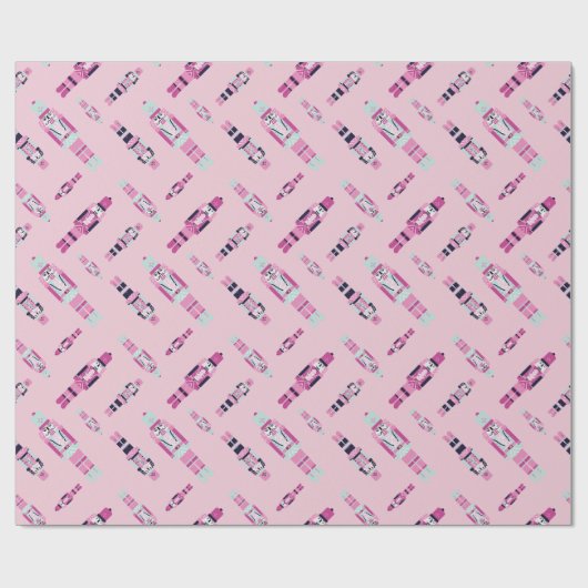 Mint Notenkraker Parade Wrapping Paper Roll Cadeaupapier (Vlak)