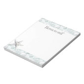 Mint Ocean Beach Starfish Notitieblok (Linkerzijde)