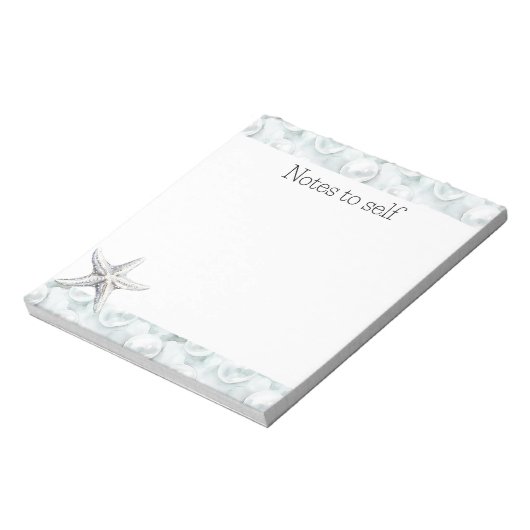 Mint Ocean Beach Starfish Notitieblok (Linkerzijde)