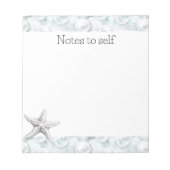 Mint Ocean Beach Starfish Notitieblok (Voorkant)