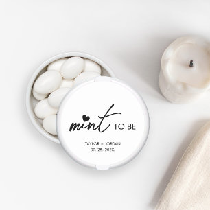 Mint om een minimalistische weddenschap te zijn ronde sticker