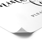 Mint om een trouwe bruiloft te zijn poster (Hoek)