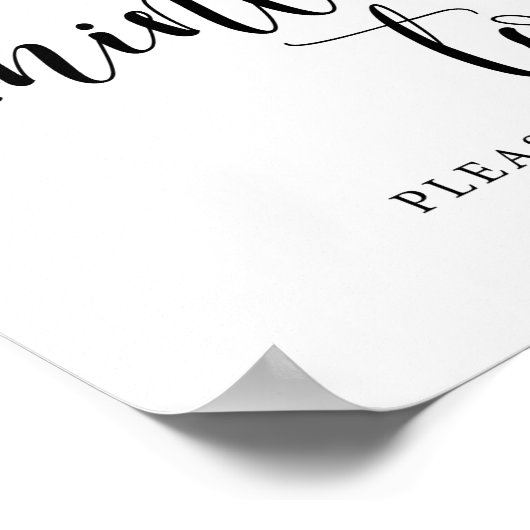 Mint om een trouwe bruiloft te zijn poster (Hoek)