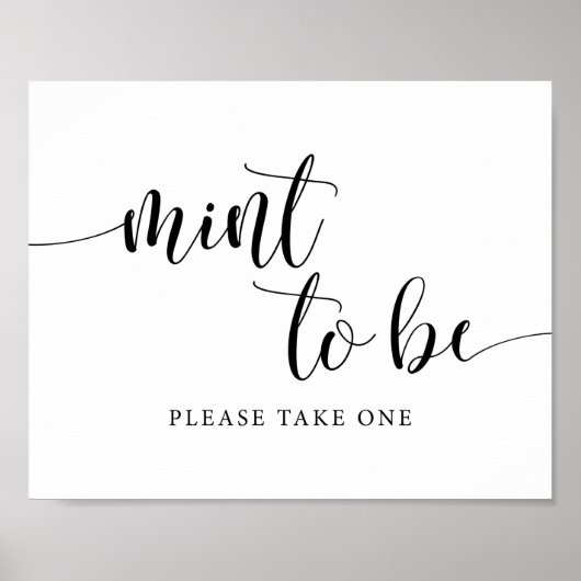 Mint om een trouwe bruiloft te zijn poster (Voorkant)