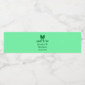 Mint om Elegant Weddenschap Custom te zijn Waterfles Etiket (Enkel label)